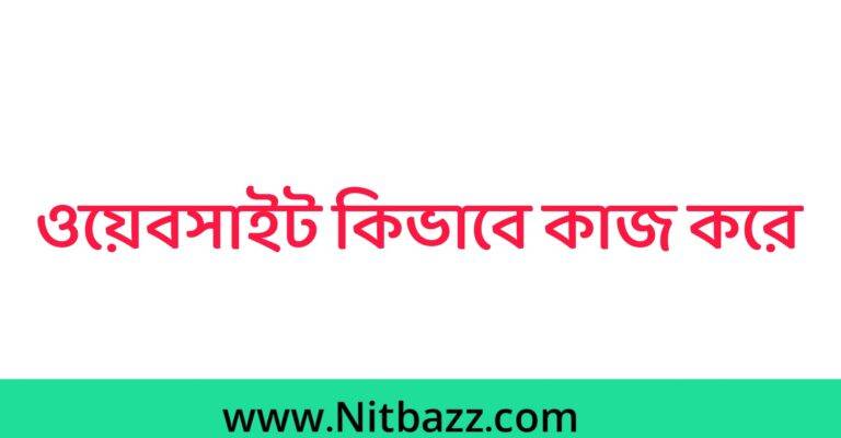 ওয়েবসাইট কি?  ওয়েবসাইট কিভাবে কাজ করে। বিস্তারিত…